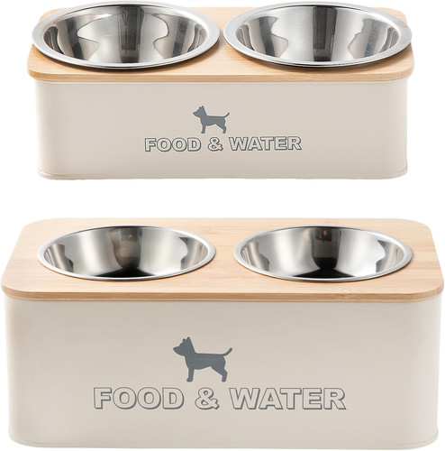 Elevated dog bowls raised - ,