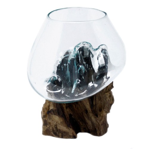 Molten glass wood - wood, large