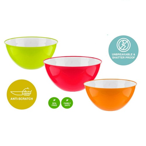 Large plastic salad bowl - salad, 25cm