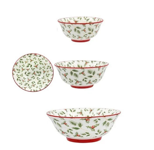 Ceramic xmas holly - xmas, pasta