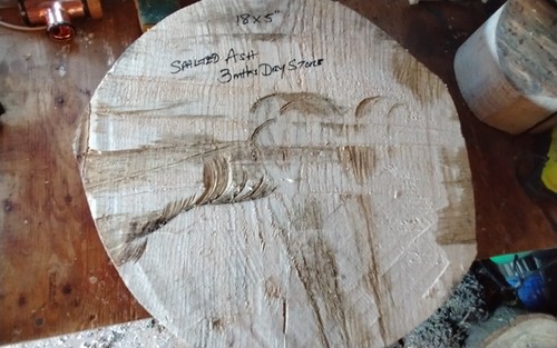 Large spalted ash - spalted, bowl