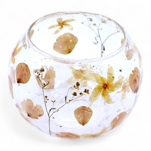 Natural floral glass large - floral,
