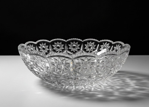 29cm crystal cut large glass - crystal,