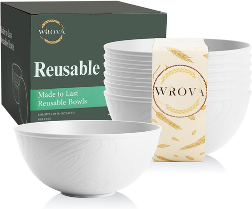 Reusable bowls set 40 oz - bowls,