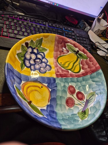 Large vintage fruit bowl - large,