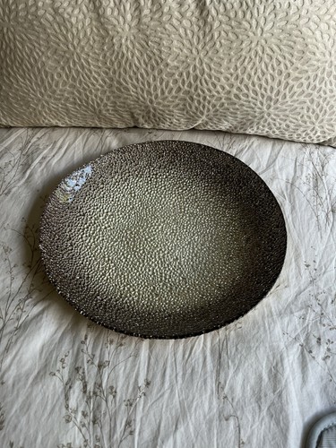 Silver large bowl decor - large,