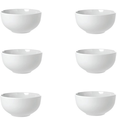 Large white melamine bowls - large,