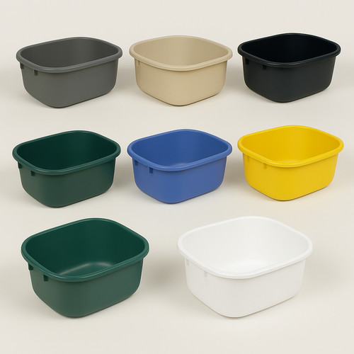 Rectangular washing bowl - rectangular, up