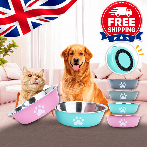Stainless steel dog cat bowl - dog,